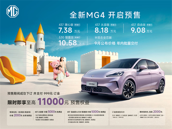 Makina atsopano a mg4 atsopano a mg omwe aphatikizidwa ndi maofesi oyang'anira mu kalasi yake ndi 530km yayitali ya 530km. Ogulitsa asanayambe 73,800 Yuan.